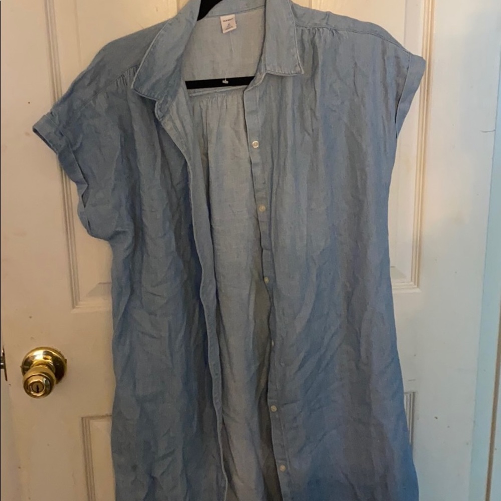 Old Navy BABY BLUE T-SHIRT DRESS